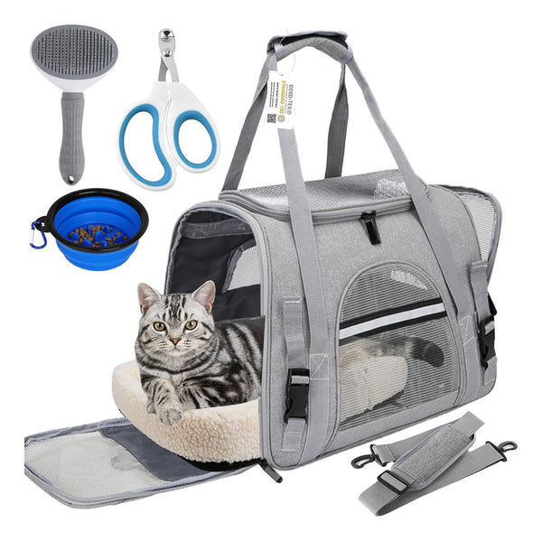 Bolsa De Viaje Para Mascotas Aprobada Por Aerolíneas Para Perros Y Gatos
