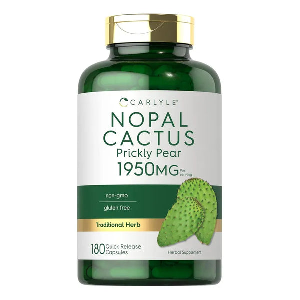 Cápsulas Atún 1950 Mg Extracto Cactus Nopal Suplemento Saludable 180