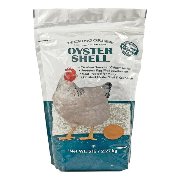 Calcio Para Gallinas Pecking Order Oyster Shell Salud Ossea