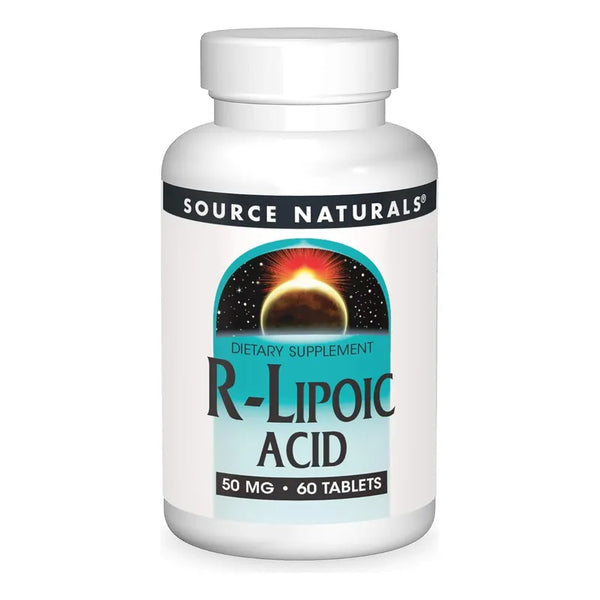 Ácido R Lipoico 50 Mg 60 Tabletas Source Naturals Energía Antioxidante