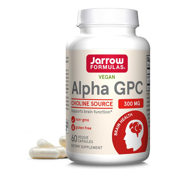 Alpha Gpc 300 Mg Jarrow Formulas Para Apoyo Cerebral 60 Capsulas