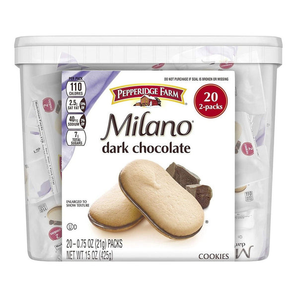 Pepperidge Farm Milano Galletas De Chocolate Oscuro Delicia Gourmet En Cada Mordisco