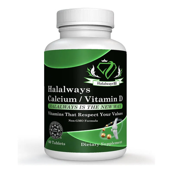 Calcio Y Vitamina D Halal 650 Mg Para Salud Ósea  Halalways