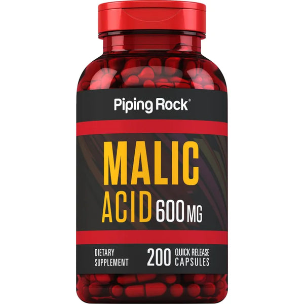Cápsulas De Ácido Málico 600 Mg Revitaliza Tu Energía Diaria