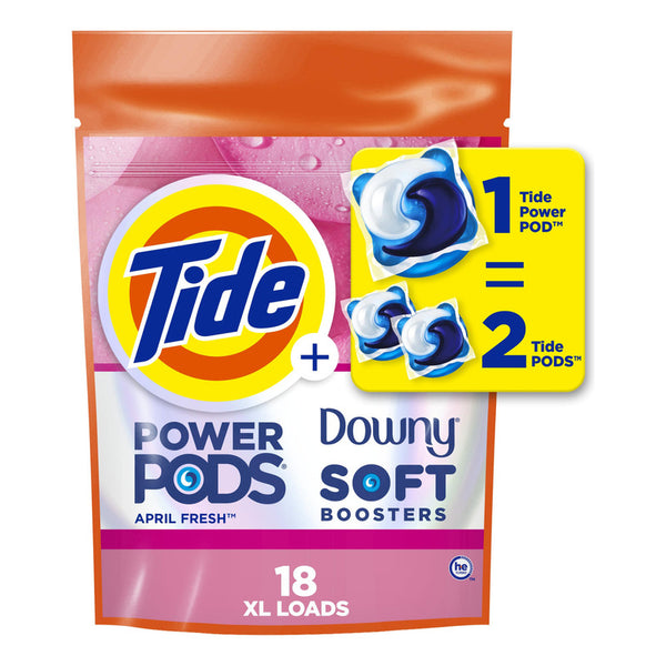 Detergente En Cápsulas Tide Power Pods 2 En 1 Con Downy 18 U Suavidad Duradera