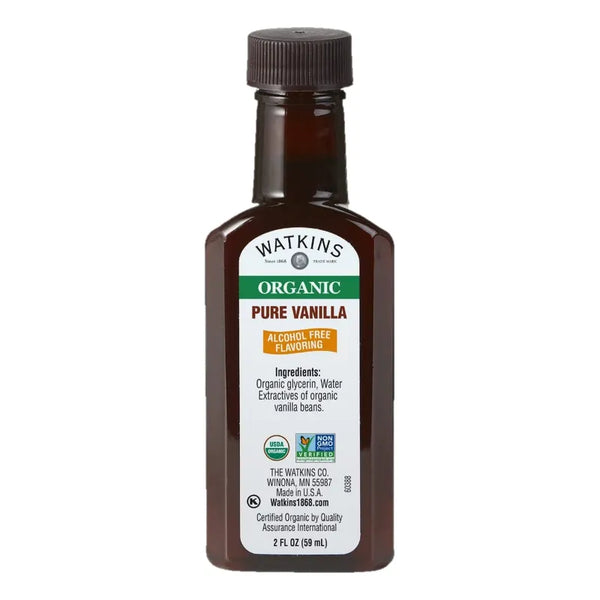 Aromatizante De Vainilla Sin Alcohol 59ml Orgánico Kosher USDA