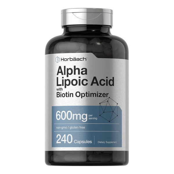 Ácido Alfa Lipoico 600 Mg Con Biotina Suplemento Antioxidante