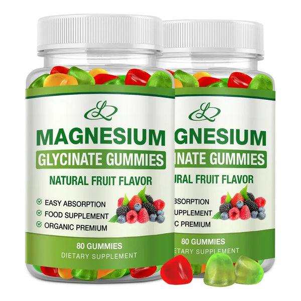 Gomitas De Glicinato De Magnesio 600 Mg Alta Absorción Para Dormir