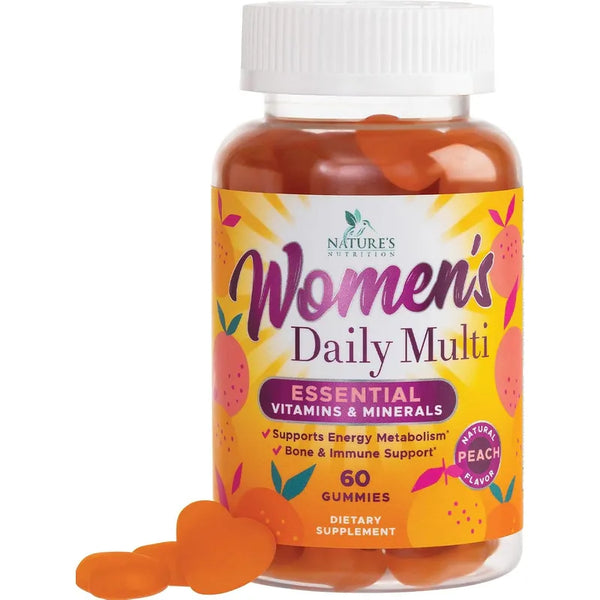 Gomitas Multivitaminicas Para Mujer Sabor Melocoton Suplemento Completo