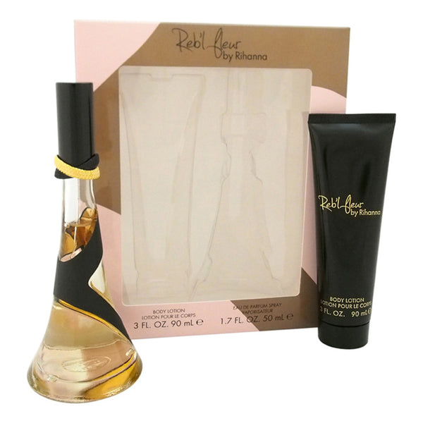 Set De Regalo Rebl Fleur De Rihanna Para Mujer Fragancia Y Loción