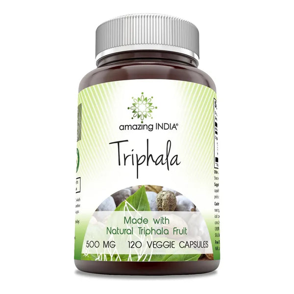 Cápsulas Triphala 500 Mg Vegetales Naturales 120 U