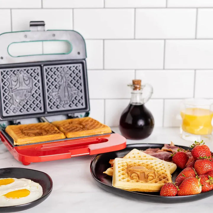 Wafflera Uncanny Brands Star Wars Boba Fett 2 Waffles 120v 750 Watts - Imagen 7