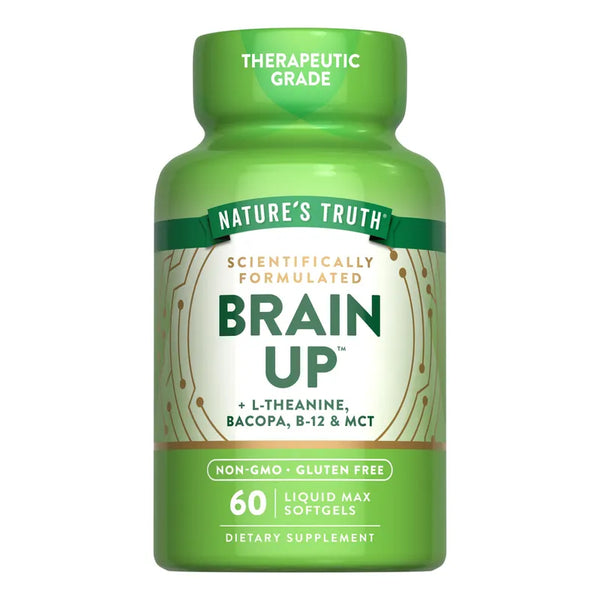 Capsulas Brain Up 60 Unidades Natures Truth Suplemento Para La Mente