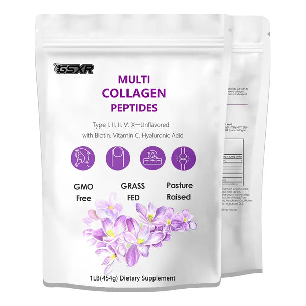 Peptidos De Colageno En Polvo Con Biotina Y Acido Hialuronico Salud Y Belleza
