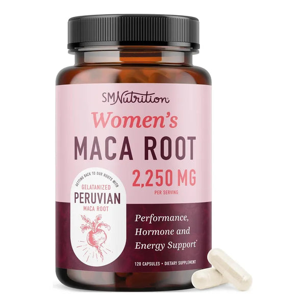 Capsulas De Raiz De Maca Para Mujeres 2250 Mg Energia Y Equilibrio