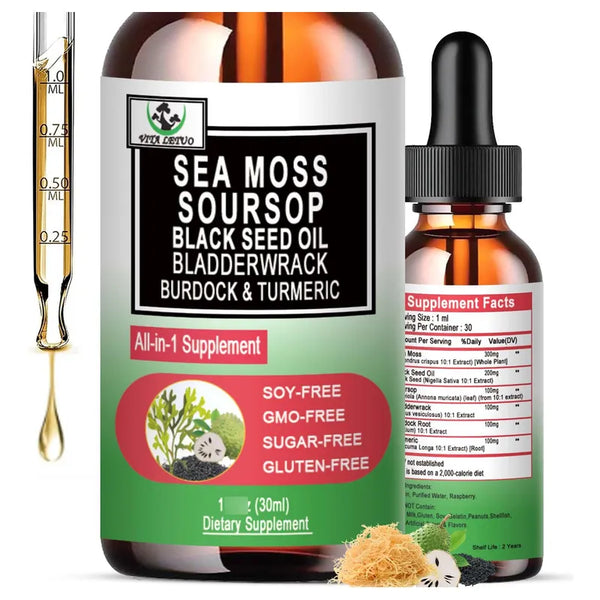 Aceite De Semilla De Musgo Marino 9000 Mg Gotas Líquidas Somo Importaciones
