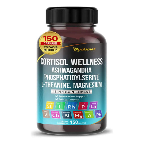Capsulas Bienestar Magnesio Ashwagandha L-Teanina 150 Piezas