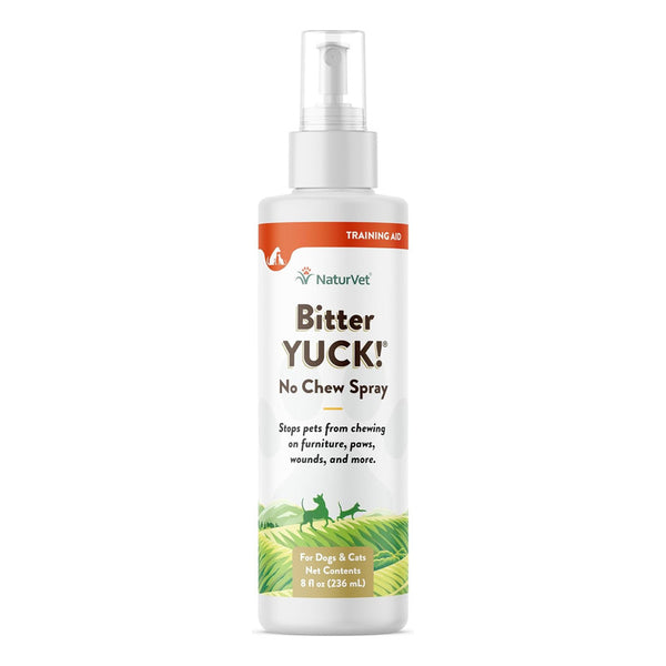 Spray Disuasorio para Mascotas NaturVet Bitter Yuck: Seguro y Eficaz - 8 oz