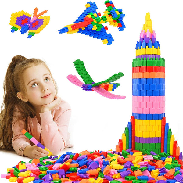 Juego de 600 Piezas Bloques de Construcción Educativo STEM para Niños