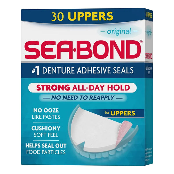 Adhesivo Dental Sea Bond 30 Unidades Para Dentaduras Seguridad Todo El Día