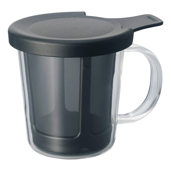 Cafetera Hario Immersion De Vidrio Templado 170 Ml Negra Calidad Y Diseño