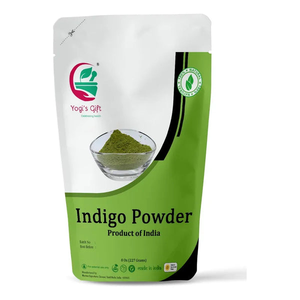Tinte De Cabello Indigo Natural 227g Ideal Para Cabello Oscuro