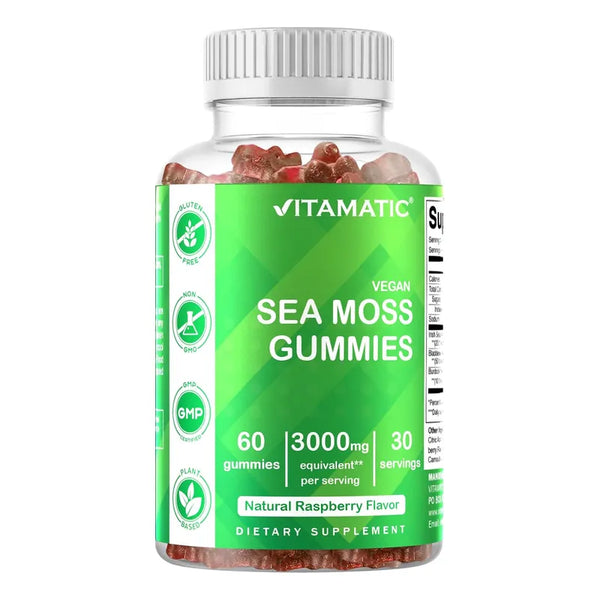 Capsulas De Musgo Marino Irlandés 3000 Mg Suplemento Natural Apto Para Veganos
