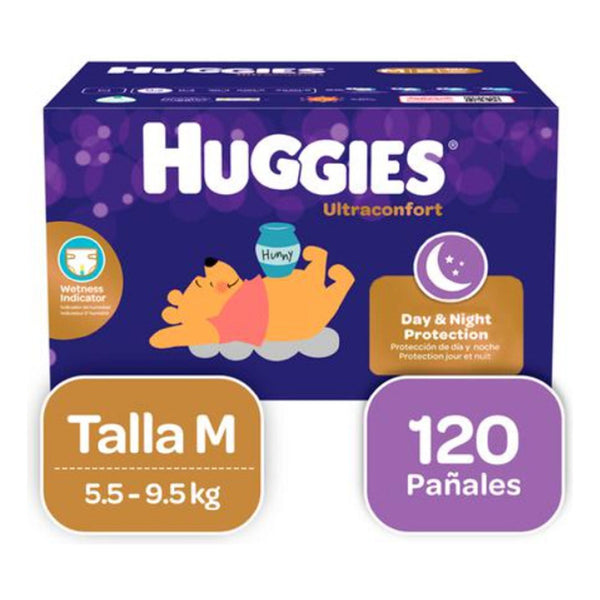 Pañales Ultraconfort T2 M X120 La Mejor Protección Para Bebés Huggies