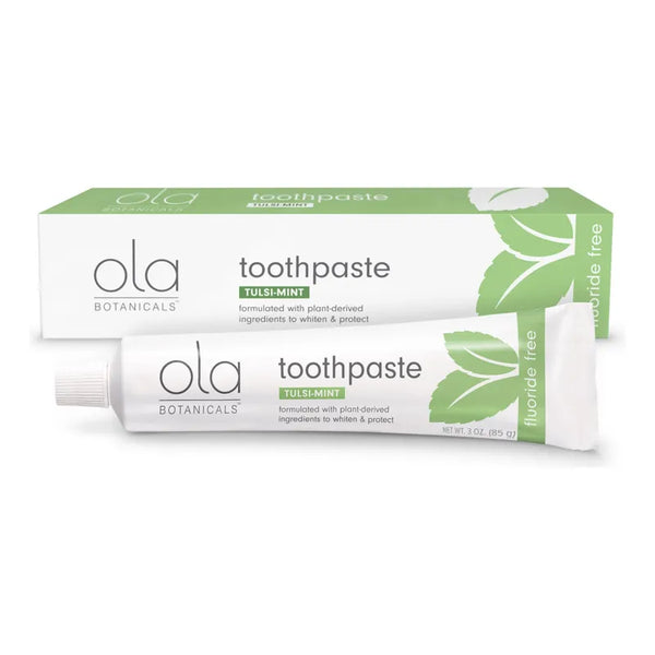 Ola Botanicals Pasta De Dientes Tulsi Menta Blanqueadora 85 Gr