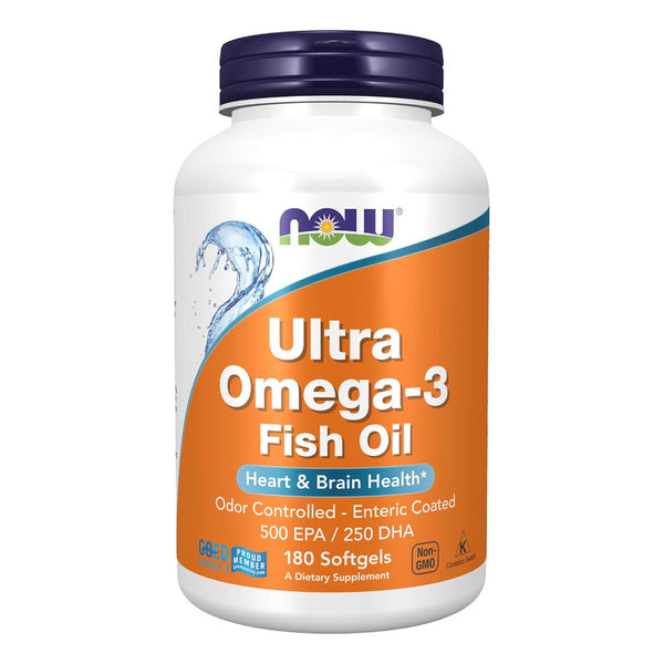 Ultra Omega-3 Molecularmente Destilado 180 Caps Apoya Corazón Y Cerebro