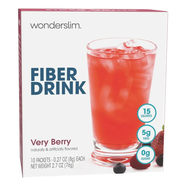 Bebida De Fibra WonderSlim Sabor Muy Baya Con Vitaminas Minerales
