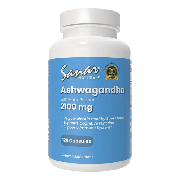 Ashwagandha 2100 Mg Suplemento Para El Estrés Y Energía Sostenida