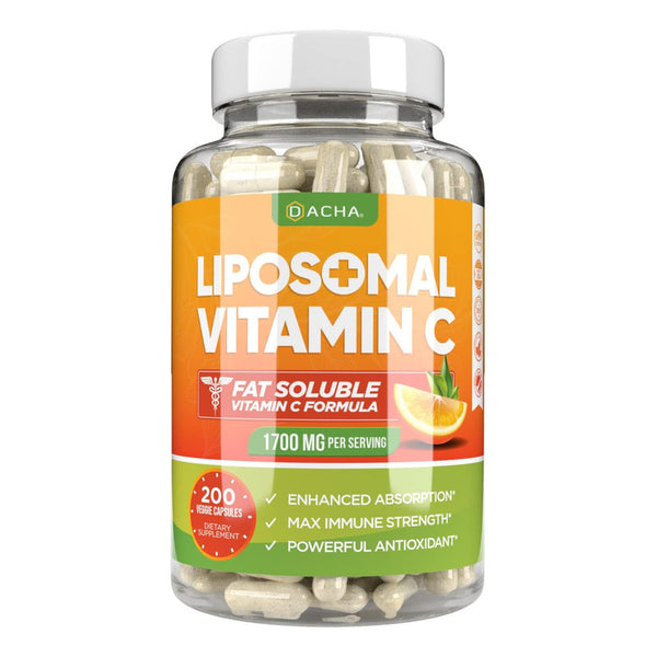 Vitamina C Liposomal Natural 1700 Mg 200 Cápsulas Salud Inmune