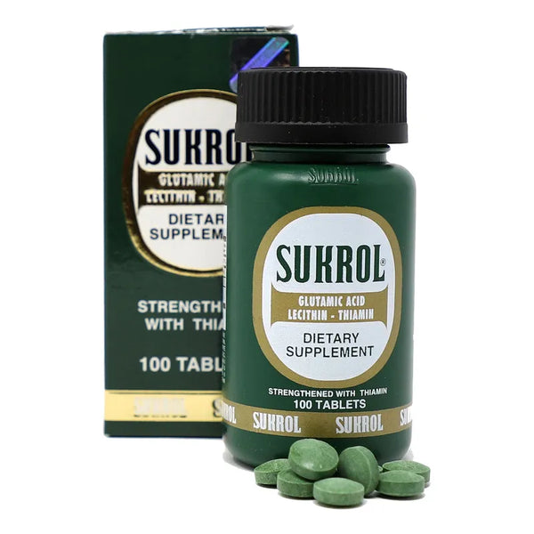 Acido Glutamico Lecitina Tiamina 100 Tabletas Suplemento Salud