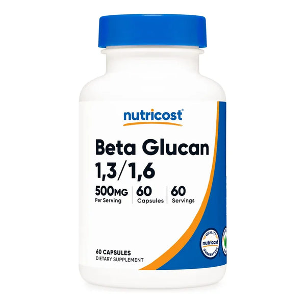 Beta Glucano 500mg 1 3 1 6 D-Glucano 60 Capsulas Vegetarianas Sin Gluten