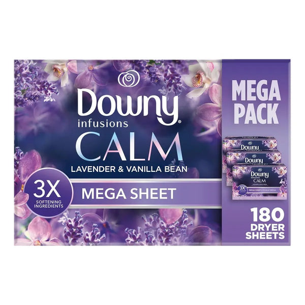 Toallitas Suavizantes Para Secadora Lavanda Vainilla 180 Uni Downy Infusions