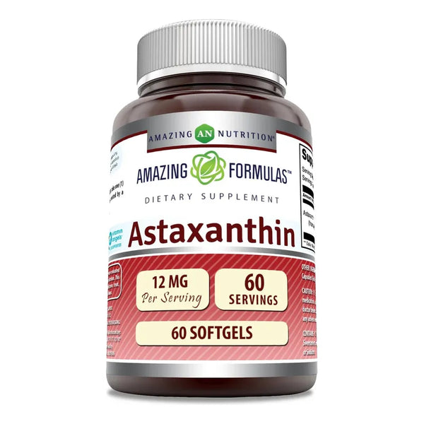Astaxantina 12 Mg 60 Cápsulas Blandas Salud Y Bienestar
