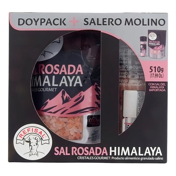 Sal Rosada Himalaya 510g Con Molino Saludable Y Gourmet