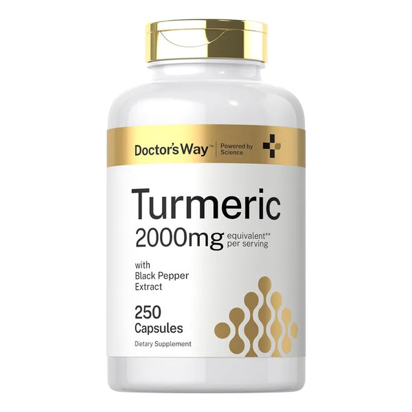Cápsulas De Curcumina De Cúrcuma 2000mg HealthWay Absorción Optimizada