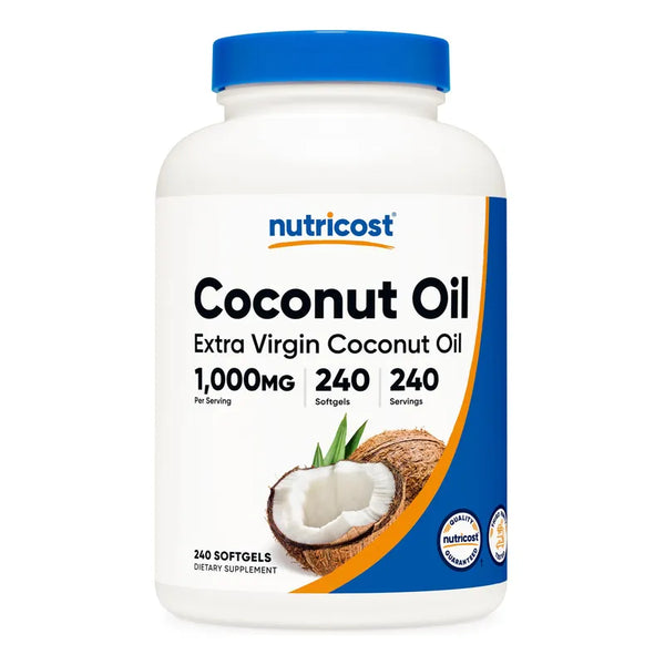 Capsulas De Aceite De Coco Virgen Extra 1000 Mg 240 Unidades Ahorra Tiempo Y Dinero