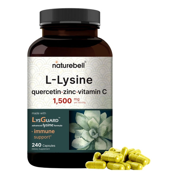 L-lisina Quercetina Vitamina C Zinc 240 Cap Apoyo Inmunologico