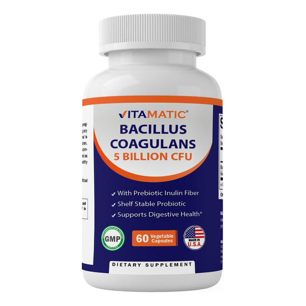 Cápsulas Probióticas Bacillus Coagulans Suplemento Que Promueve Salud Digestiva