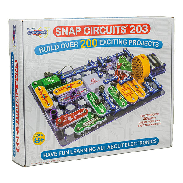 Snap Circuits 203 Electronics Discovery Kit Juguete Educativo Electrónica STEM para Niños