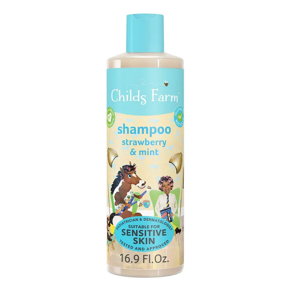 Champú Infantil Con Fresa Y Menta Para Piel Sensible Y Eczema