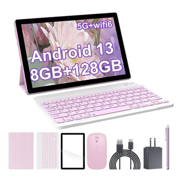 Tablet 10 PulG 8Gb Ram 128Gb ROM 1Tb Expandible Con Teclado Y Mouse