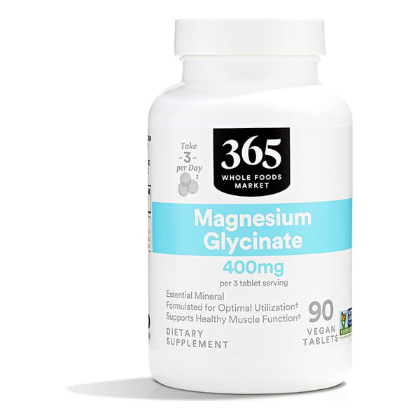 Tabletas De Glicinato De Magnesio 400 Mg 90 Piezas Energia Y Bienestar
