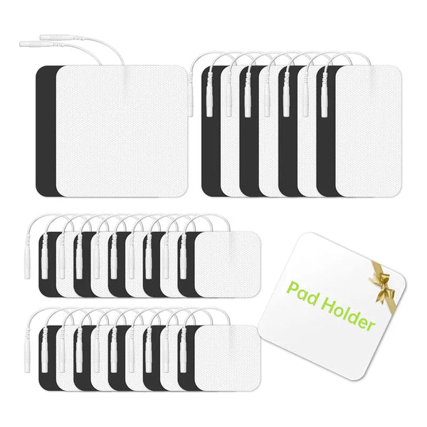 Masajeador Con 30 Pads Tens Electrodo Reutilizables De Varios Tamaños