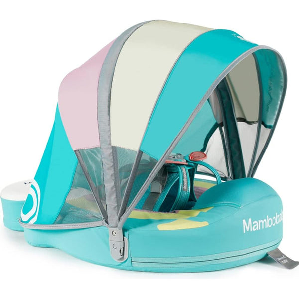 Flotador De Piscina Para Bebés Mambobaby Swim Float No Inflable Con Toldo Ajustable