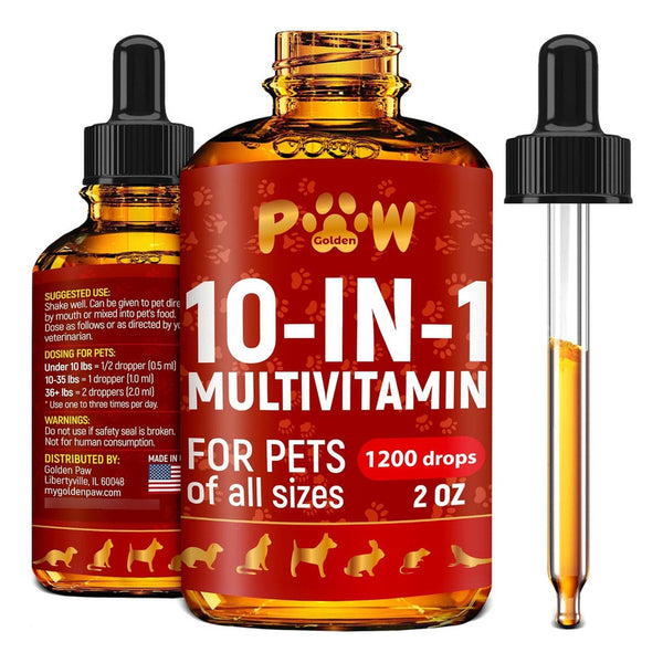 Multivitaminicos Y Suplementos Gold Para Gatos Y Perros 10 Vitaminas En Una Formula Avanzada