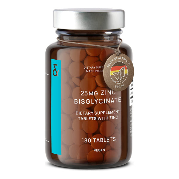 Bisglicinato De Zinc 25 Mg 180 Tabletas Apoyo Inmunológico